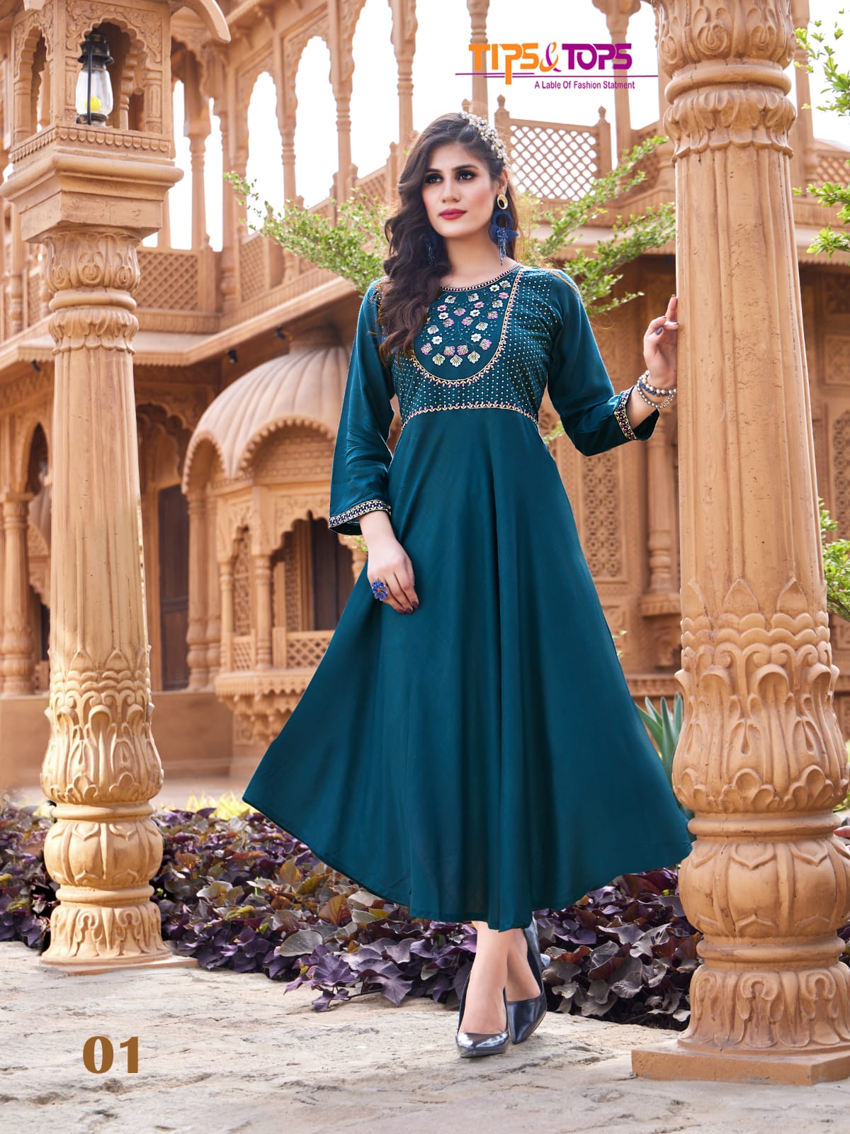 MANNAT Latest Designer Fancy Wear Rayon Kurti Collection
